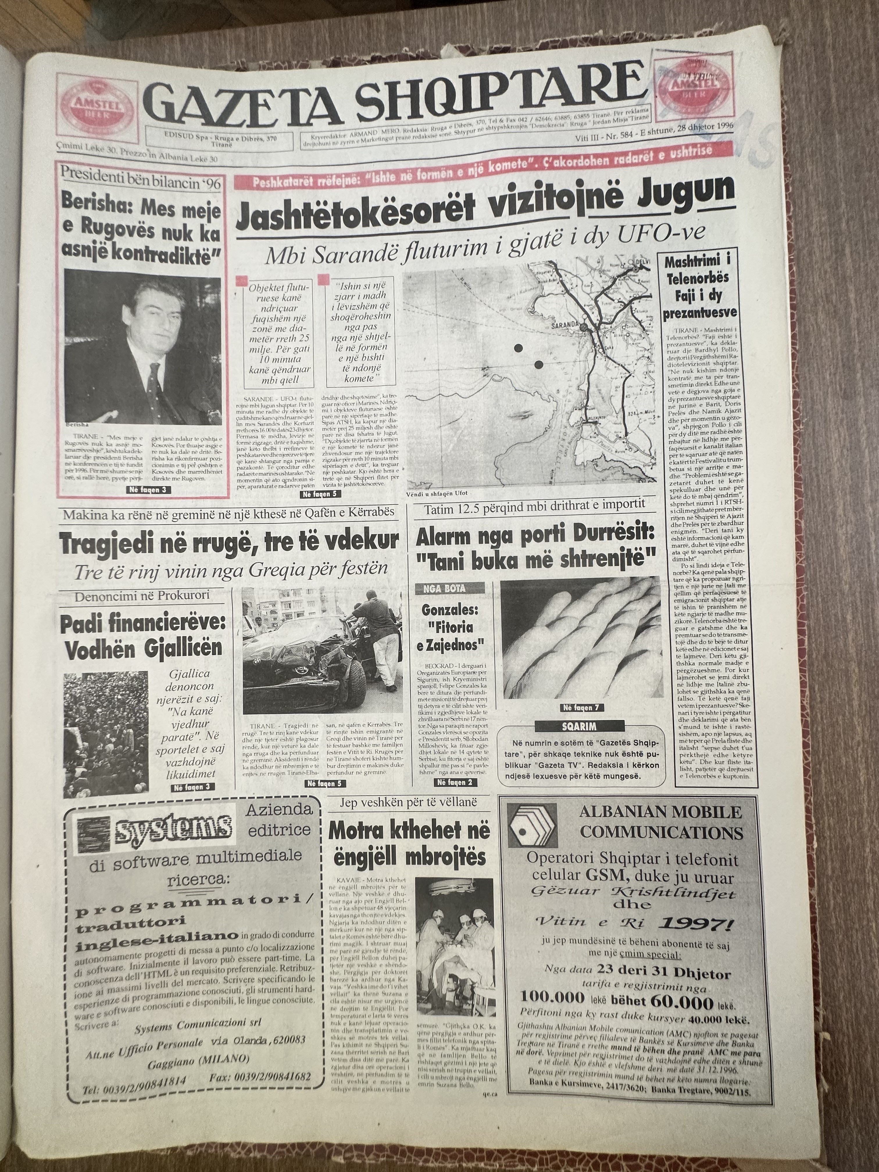 Gazeta Shqiptare 1996-09-28